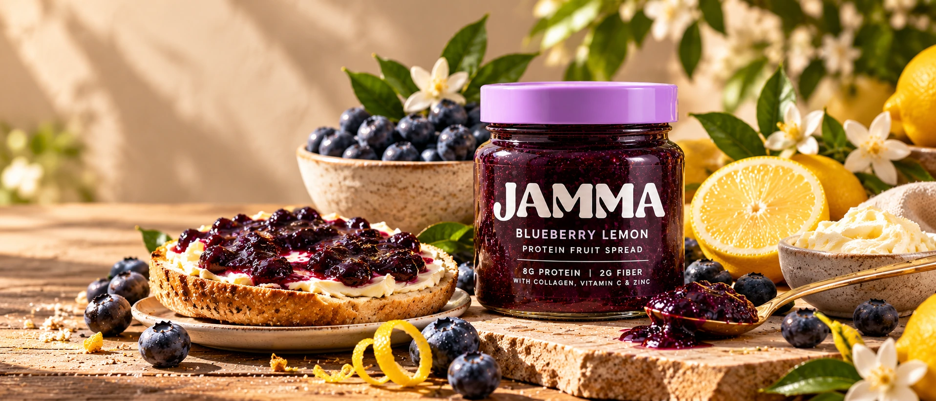 JAMMA breakfast and beauty editorial photograph