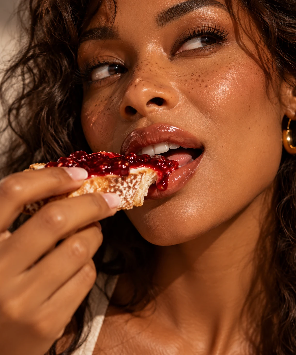 JAMMA breakfast and beauty editorial photograph