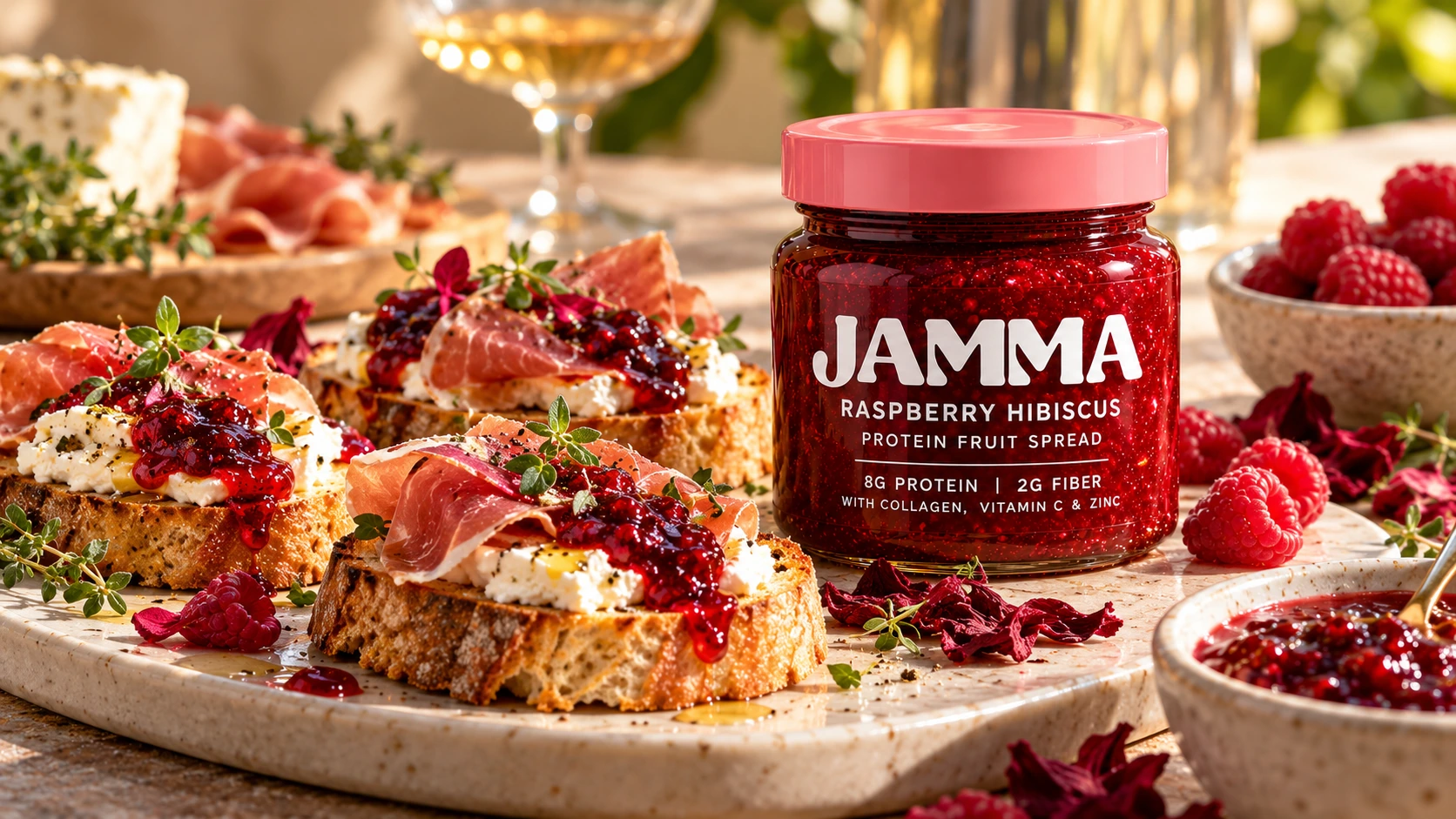 JAMMA breakfast and beauty editorial photograph
